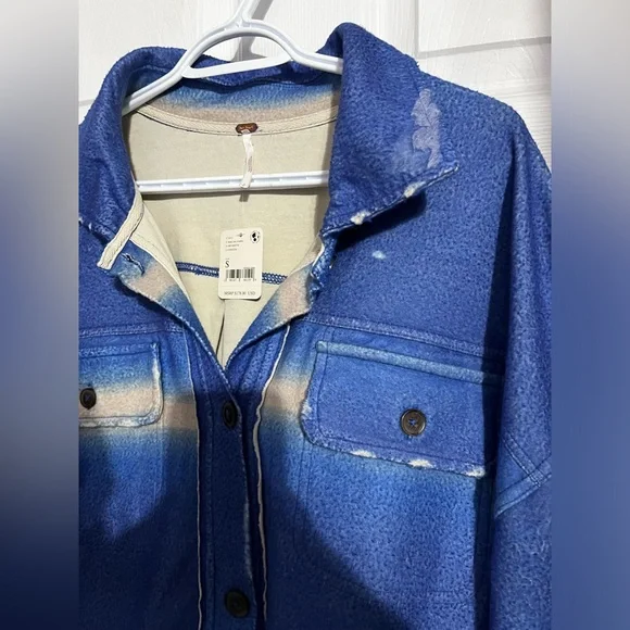 Free People | Ruby Shacket Oversized *Deep Sea Combo - Picture 6 of 10